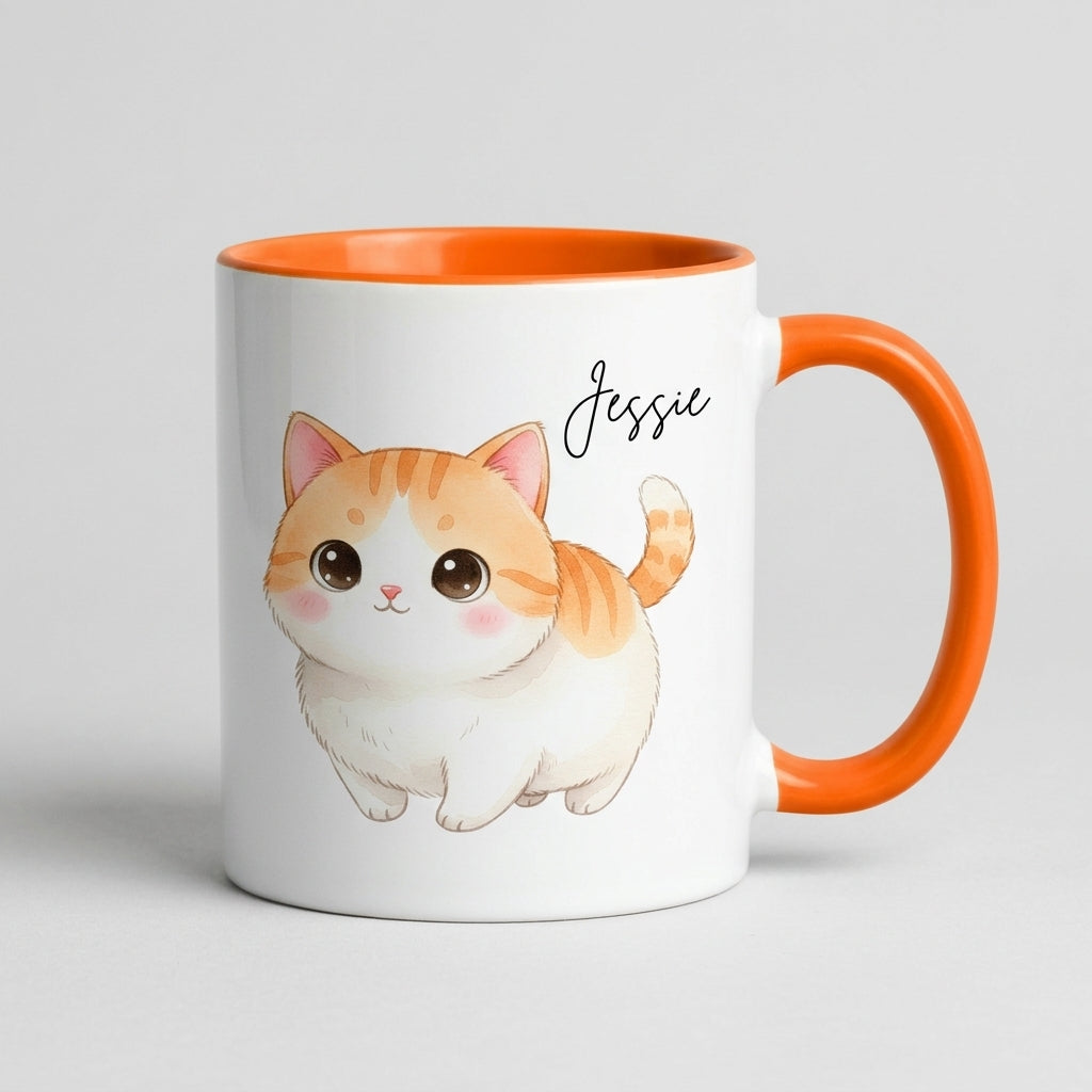 Personalized Cute Cat Mug